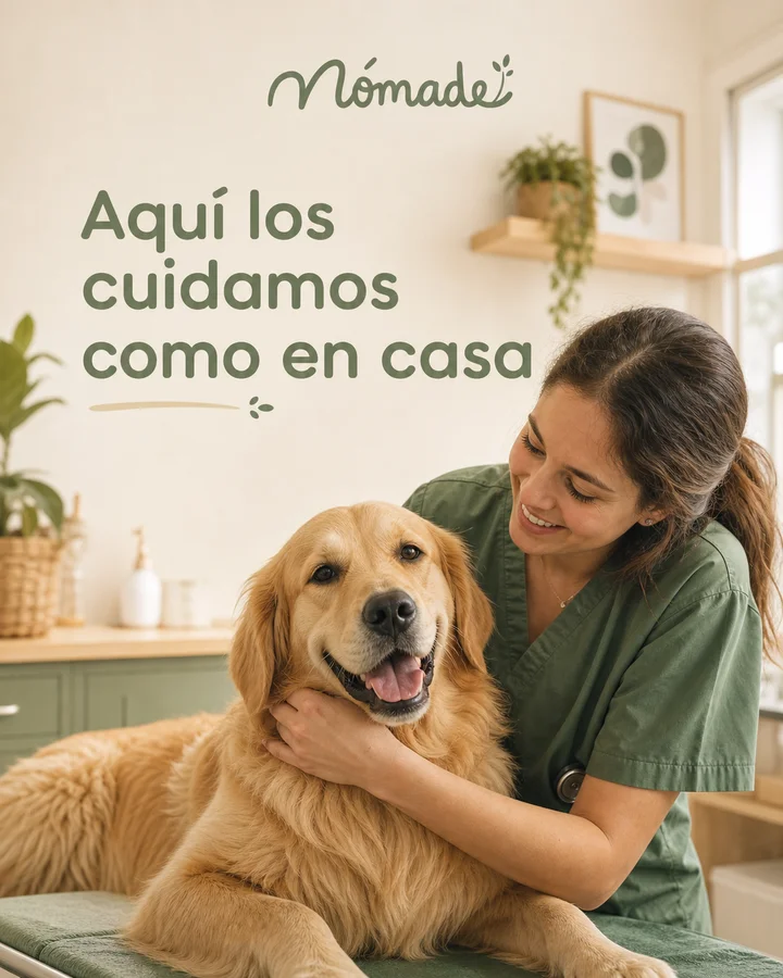 Pieza de Instagram para Nómade veterinaria